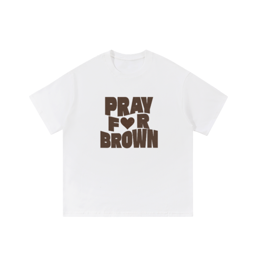 Pray for Brown University — White Solidarity Tee